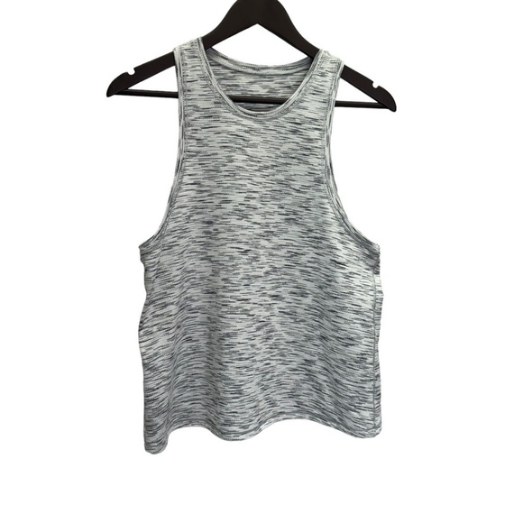 lululemon athletica Tops - Lululemon Grey/White Workout Tank Top Size M/L